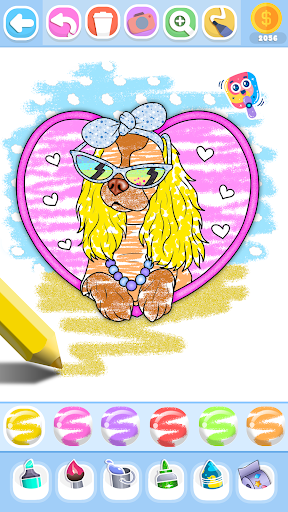 Glitter Beauty Coloring Pages screenshot