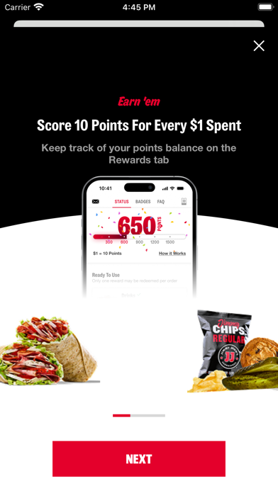 Jimmy John's Sandwiches screenshot