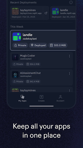 Replit: Build apps with AI screenshot