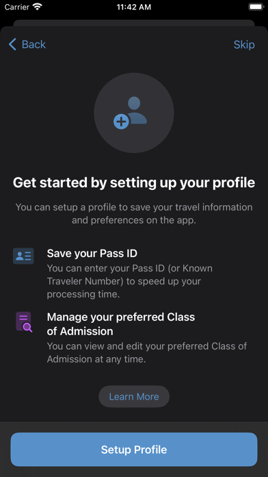 Global Entry screenshot