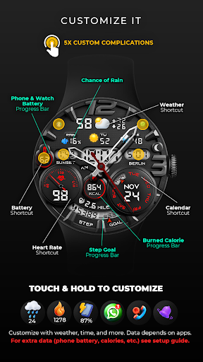PER32 Ultra Hybrit Watch Face screenshot