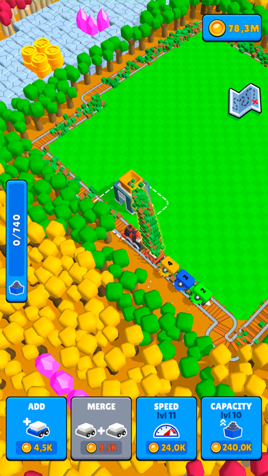 Train Miner: Idle Railway Game screenshot