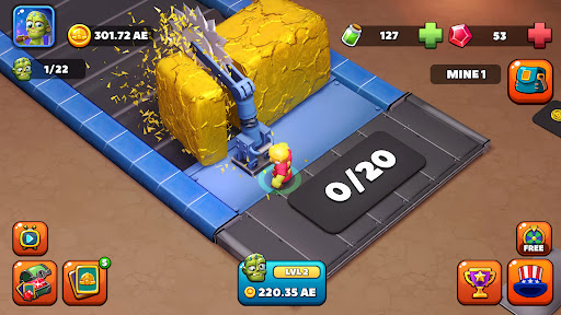 Idle Zombie Miner: Gold Tycoon screenshot