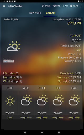 Weather & Clock Widget screenshot