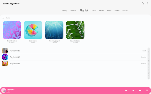 Samsung Music screenshot