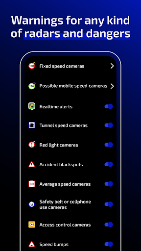 Radarbot Speed Camera Detector screenshot
