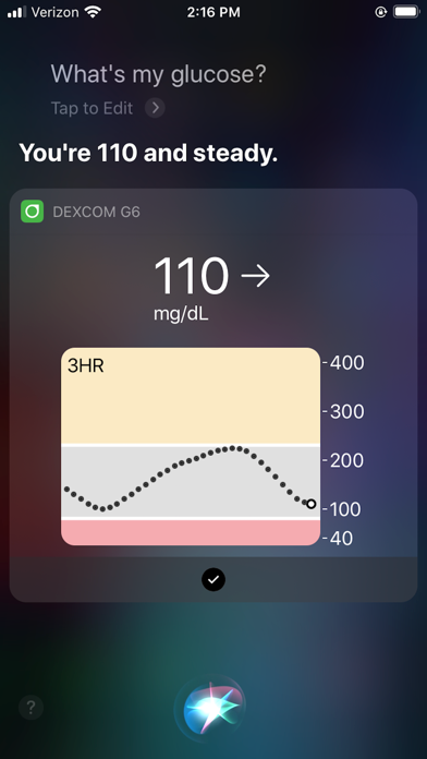 Dexcom G6 screenshot