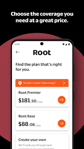 Root: Better car insurance screenshot