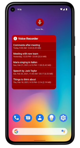 Voice Recorder Pro screenshot