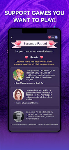Dorian: Romantasy Games Hub screenshot