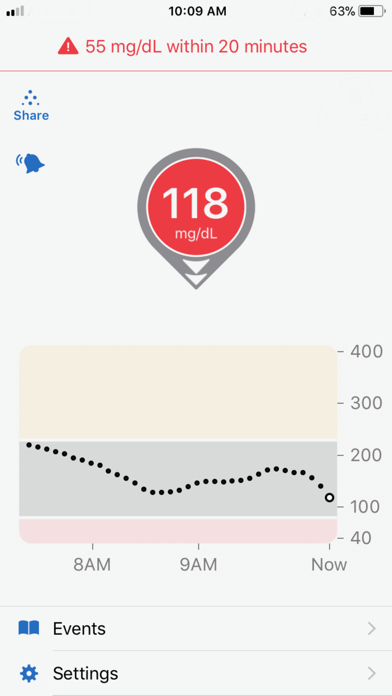Dexcom G6 screenshot