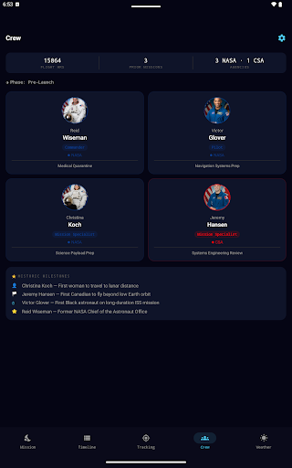 Artemis II Tracker screenshot