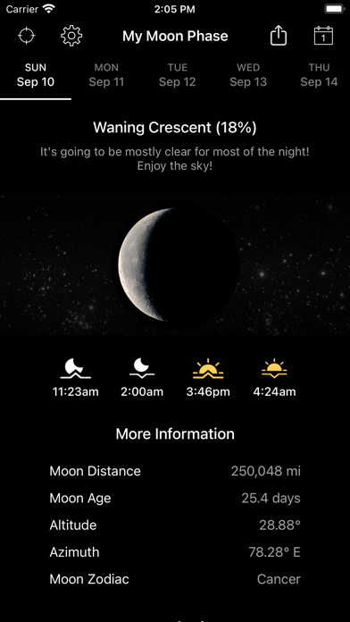 My Moon Phase Pro screenshot