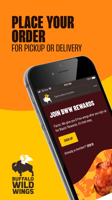 Buffalo Wild Wings Ordering screenshot