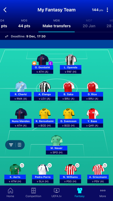 Champions League Official screenshot