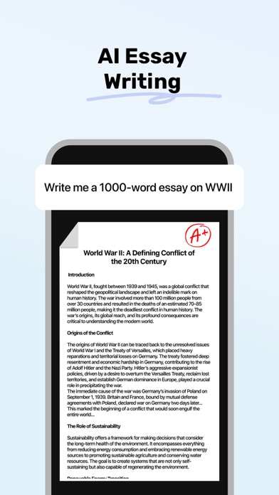 Homework AI - Math & Essay App screenshot