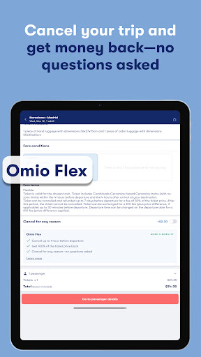 Omio: Book Train, Bus, Flights screenshot