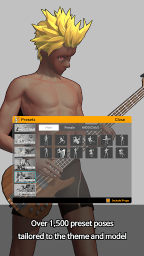 Easy Pose - 3D pose making app screenshot