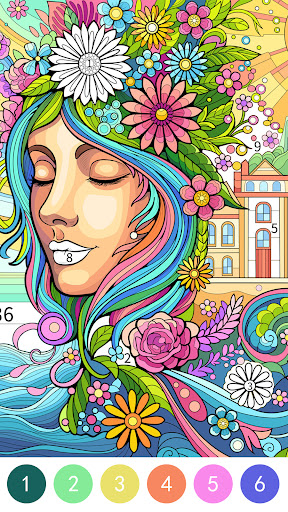 Tangle Color by Number Book screenshot