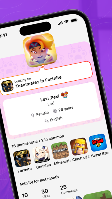 Gameram: Gaming social network screenshot