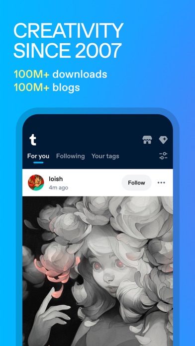 Tumblr—Fandom, Art, Chaos screenshot