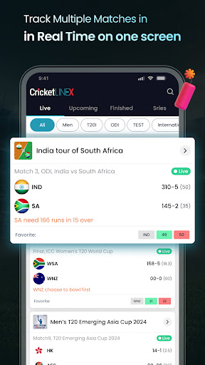 Cricket LineX: Fast Live score screenshot
