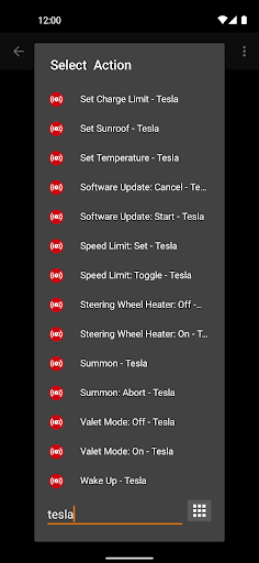 Bolt for Tesla - Tasker Plugin screenshot