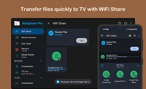 AnExplorer Pro File Transfer screenshot