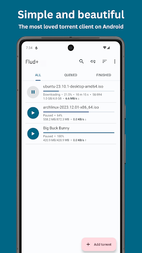 Flud+ screenshot