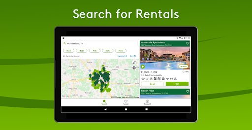 Apartments.com Rental Search screenshot