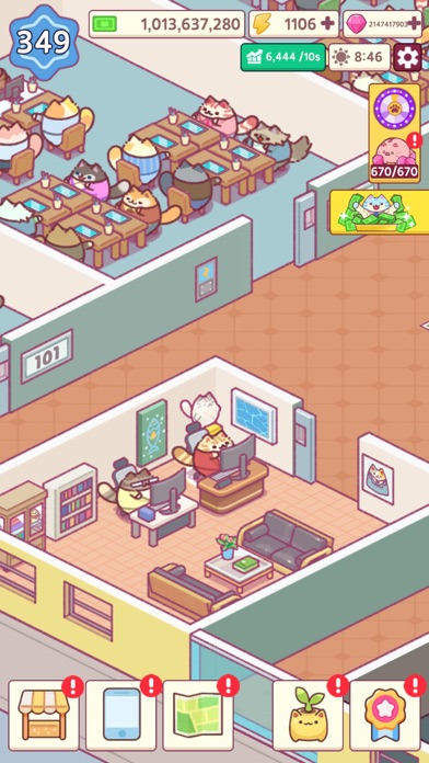 Office Cat: Idle Tycoon Games screenshot