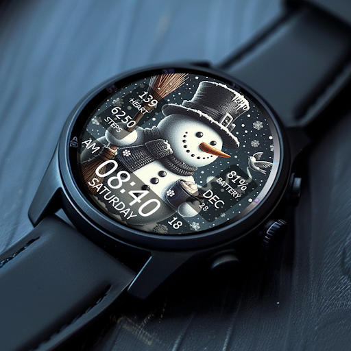 Key WF55 Snowman Watch Face screenshot