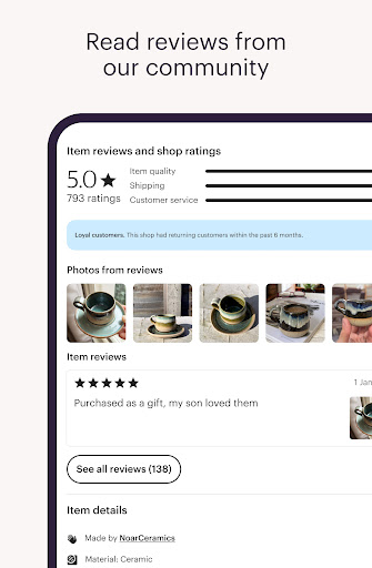 Etsy: A Special Marketplace screenshot