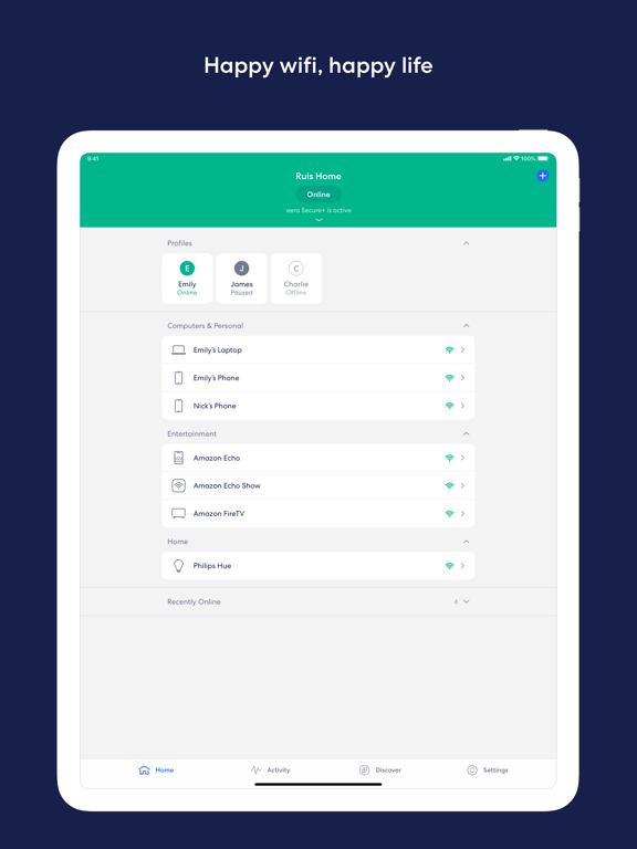 eero wifi system screenshot