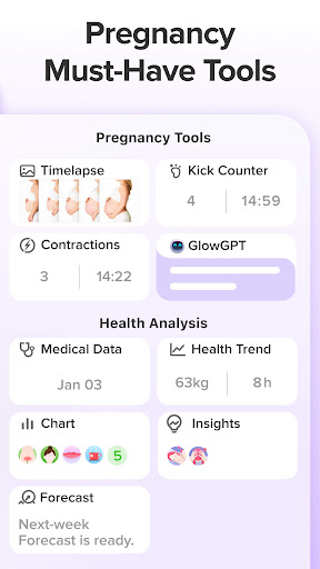 Pregnancy Tracker App | Glow screenshot