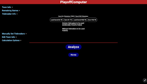 PlayoffComputer screenshot