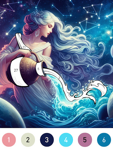 Fantasy Color By Number Game screenshot