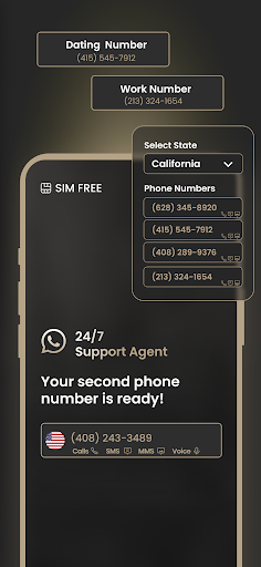 2nd Line+ Phone Number & eSIM screenshot