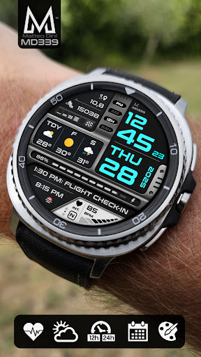 MD339 Digital watch face screenshot