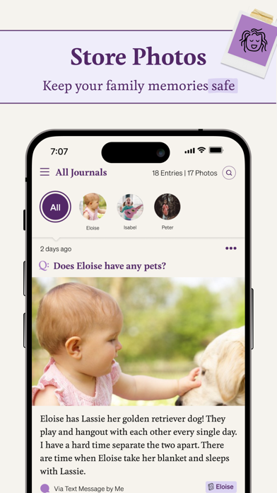 Qeepsake: Family & Baby Book screenshot