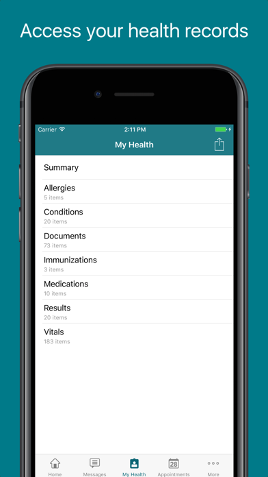 FollowMyHealth® screenshot