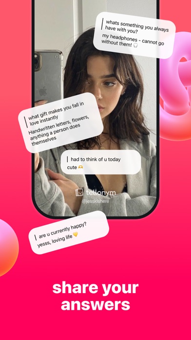 Tellonym: anonymous questions screenshot