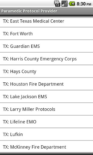 Paramedic Protocol Provider screenshot