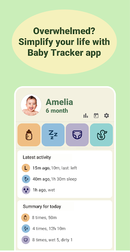 Baby tracker - feeding, sleep screenshot
