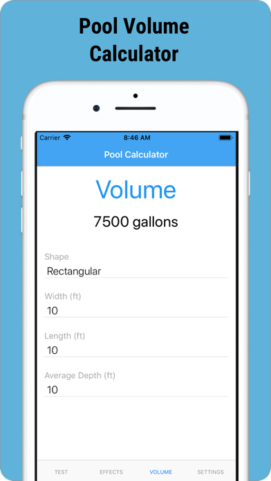 Pool-Calculator screenshot