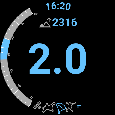 Altimeter Variometer (Wear OS) screenshot