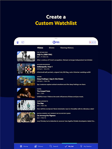 PBS: Watch Live TV Shows screenshot