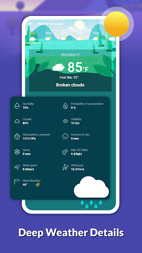 Live weather: Forecast, widget screenshot