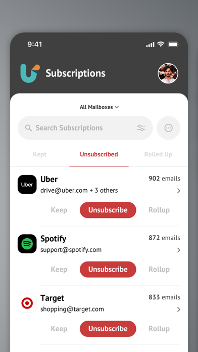 Unroll.Me - Email Cleanup screenshot