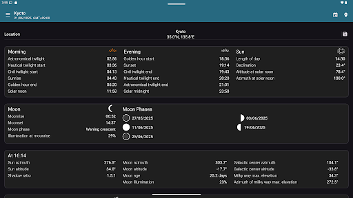 Sun Position: Sunrise/set PRO screenshot